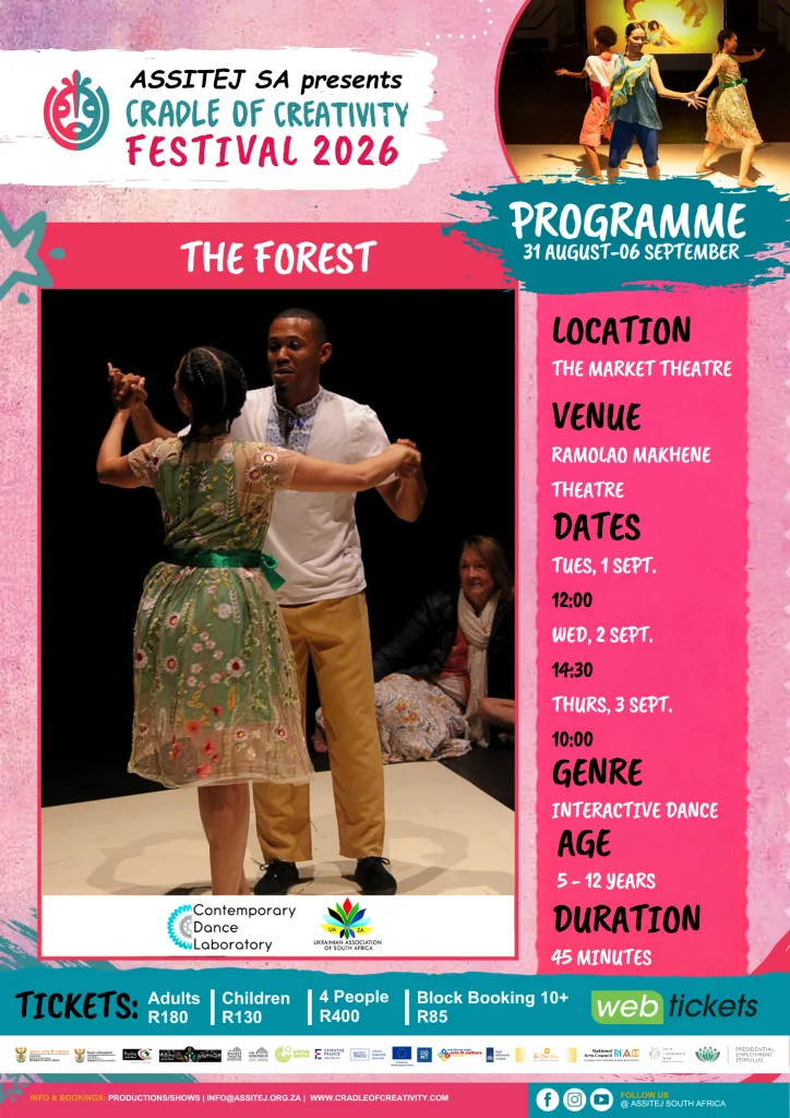 The Forest is coming to the Cradle of Creativity Festival at The Market Theatre, Johannesburg on the 1-3 September 2026